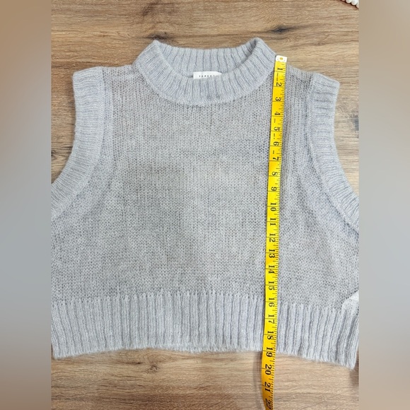 TopShop Open Stitch Sweater Vest Wool Size S -M NWT - Picture 10 of 13